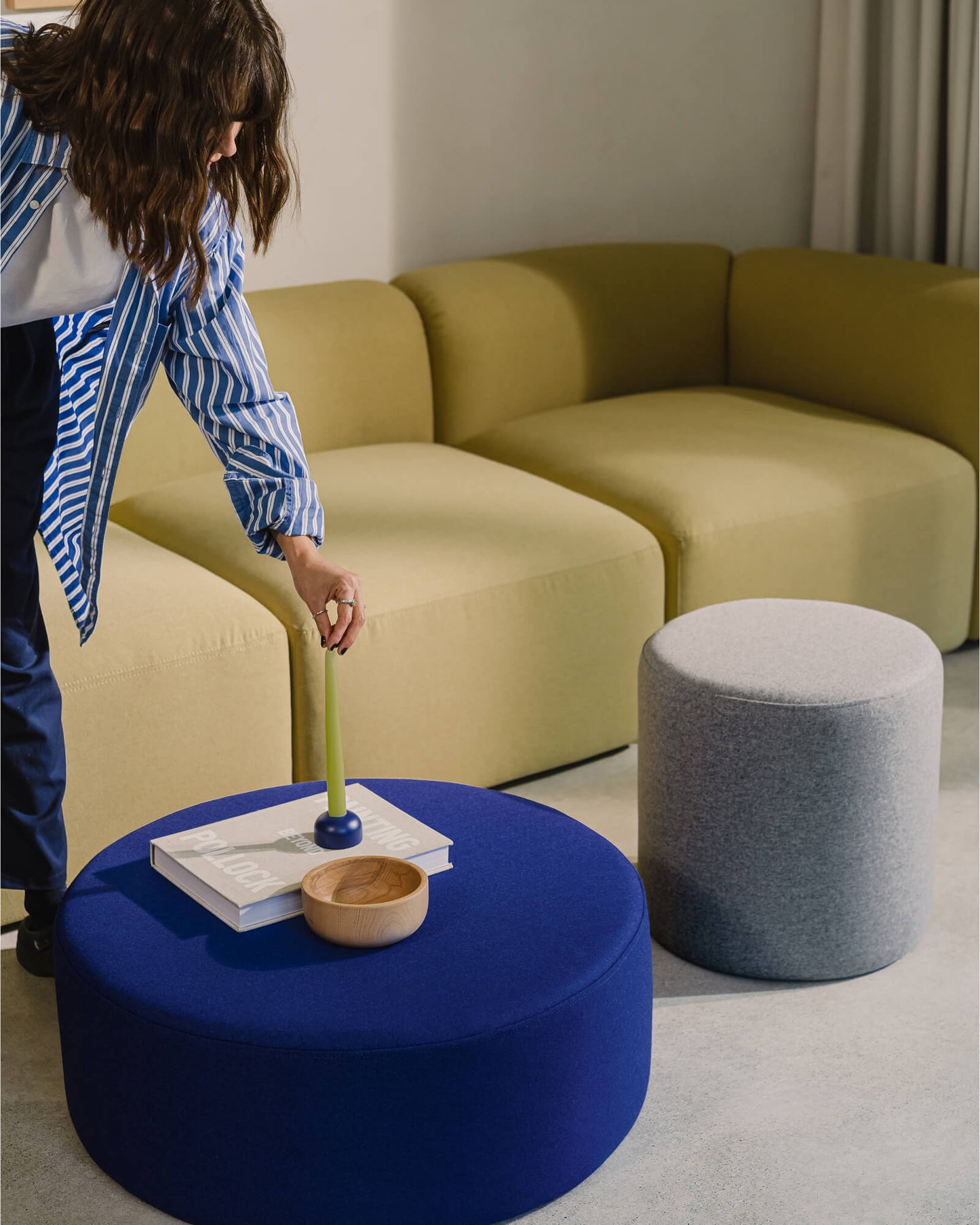 Folk Pouf - low