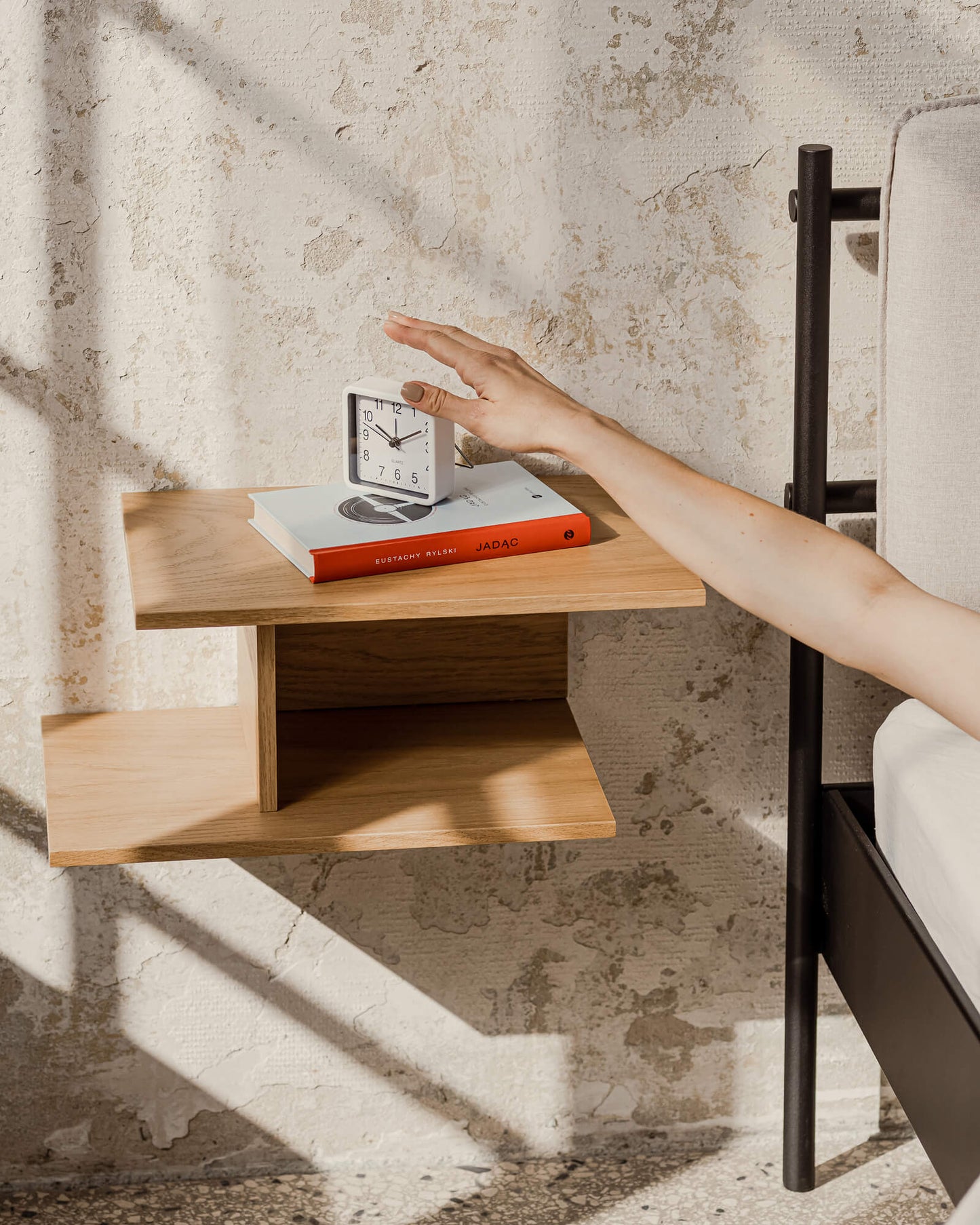 Tann Bedside Shelf - left